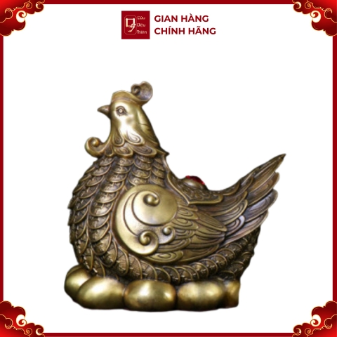 Tượng Gà - Đồ Đồng Cao Cấp - Cửu Diệu Thiên - THN355
