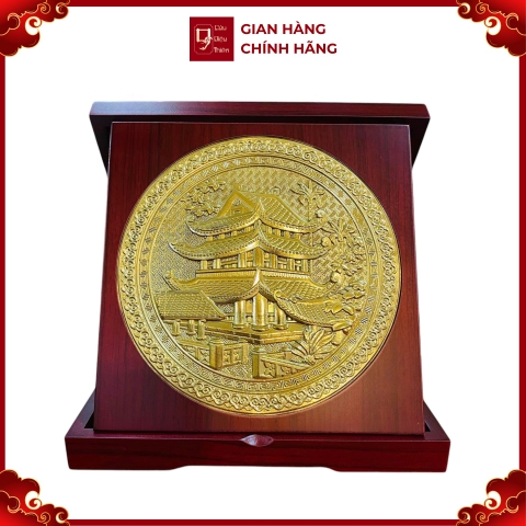 Tranh Đồng Vàng Chùa Keo ( Đường Kính 23cm ) - Cửu Diệu Thiên - TD026