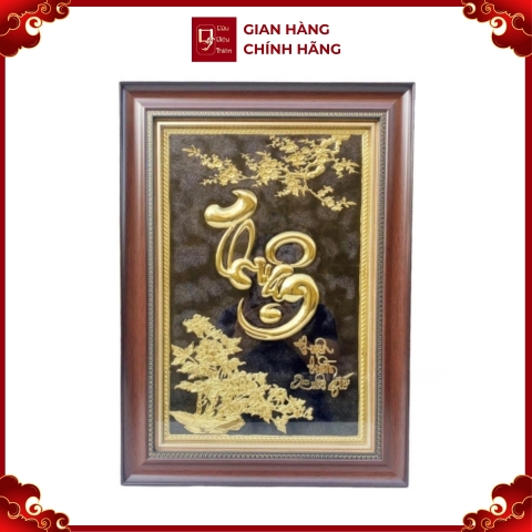 Tranh Đồng Chữ Thuận ( 38x54cm ) - Cửu Diệu Thiên - CT001