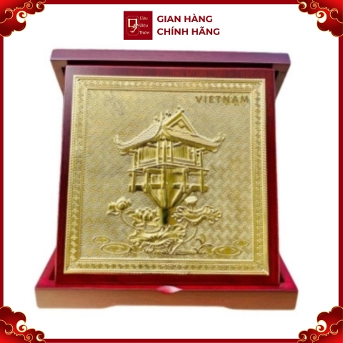 Tranh Đồng Chùa Một Cột ( 23x23cm ) - Cửu Diệu Thiên - TĐ003