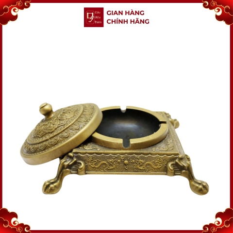 Gạt Tàn Thuộc Có Nắp - Đồ Đồng Cao Cấp - Cửu Diệu Thiên - THN135