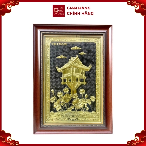 Tranh Đồng Chùa Một Cột ( 40x55cm ) - Cửu Diệu Thiên - MC0016