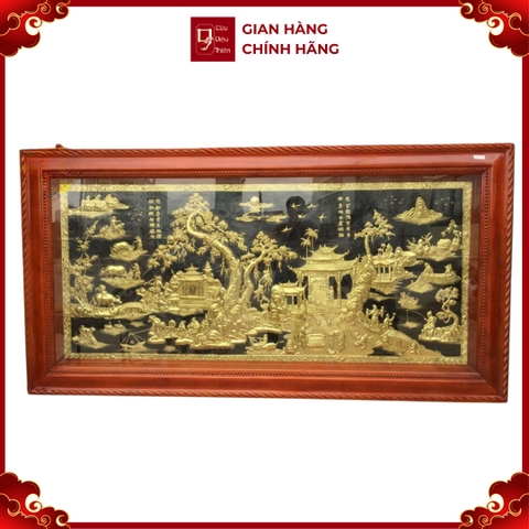 Tranh Đồng Quê - Đồ Đồng Cao Cấp - Cửu Diệu Thiên - THN398