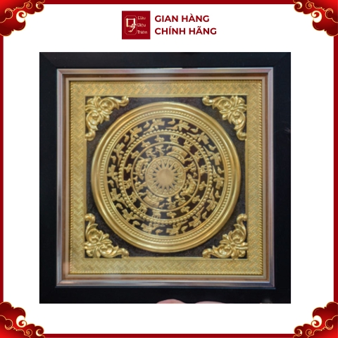 Tranh Đồng Mặt Trống Đồng - Đồ Đồng Cao Cấp - Cửu Diệu Thiên - THN364