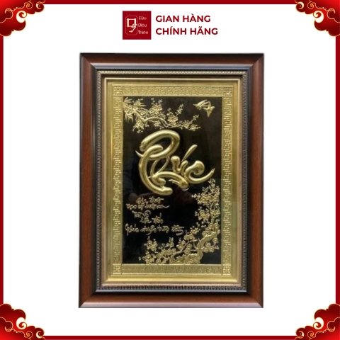 Tranh Đồng Chữ Phúc ( 38x54cm ) - Cửu Diệu Thiên - THN245