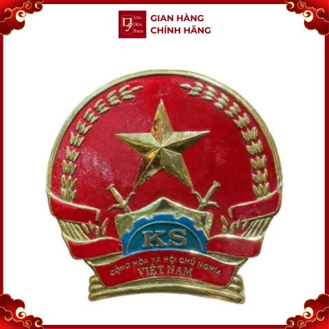 Quốc Huy Viện Kiểm Sát - Đồ Đồng Cao Cấp - Cửu Diệu Thiên - THN147