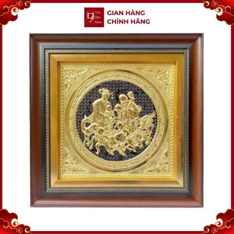 Tranh Đồng Mừng Thọ Ông Bà ( 42x42cm ) - Cửu Diệu Thiên - TB0011
