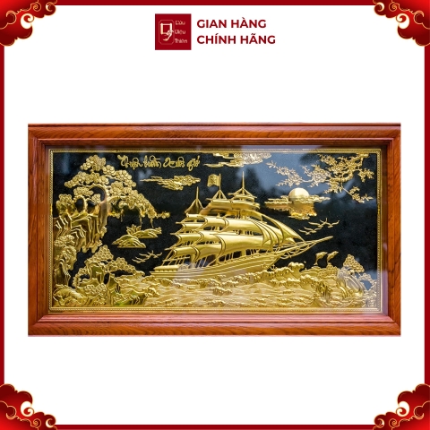Tranh Thuận Buồm Xuôi Gió - Đồ Đồng Cao Cấp - Cửu Diệu Thiên - THN418