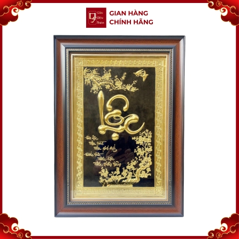 Tranh Đồng Chữ Lộc ( 38x54cm ) - Cửu Diệu Thiên - THN179