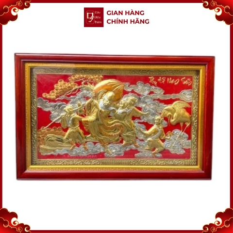 Tranh Đồng Mừng Thọ ( Phúc - Lộc - Thọ ) - Cửu Diệu Thiên - THN217