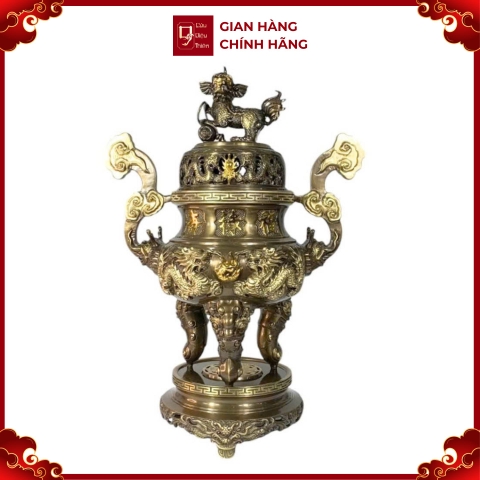 Đỉnh Đồng Phúc Lộc Thọ Khang Ninh - Đồ Đồng Cao Cấp - Cửu Diệu Thiên - ZC005