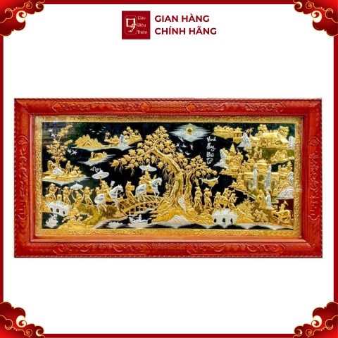 Tranh Vinh Quy Bái Tổ - Đồ Đồng Cao Cấp  - Cửu Diệu Thiên - THN004