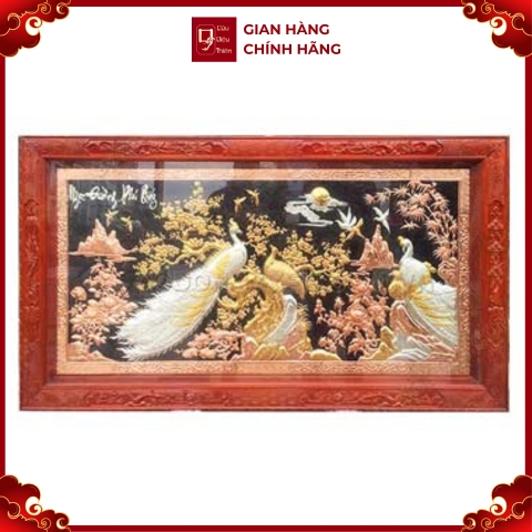 Tranh Công Mai - Đồ Đồng Cao Cấp - Cửu Diệu Thiên - THN389