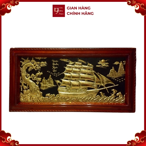 Tranh Thuận Buồm Xuôi Gió - Đồ Đồng Cao Cấp - Cửu Diệu Thiên - THN419