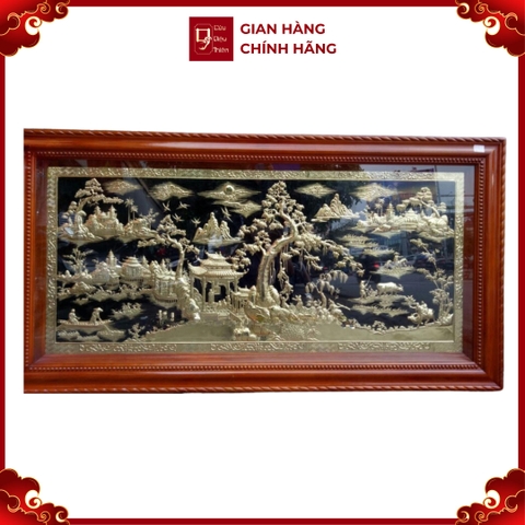 Tranh Đồng Quê - Đồ Đồng Cao Cấp - Cửu Diệu Thiên - THN400