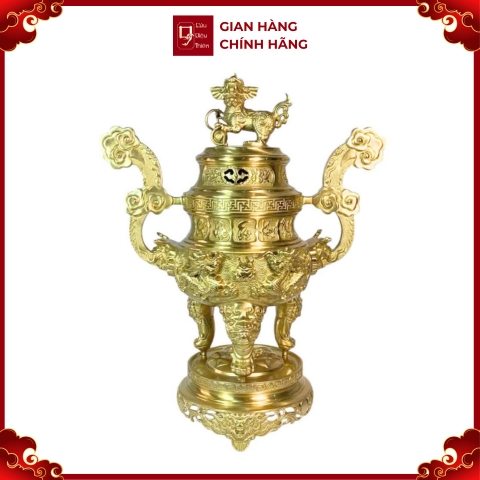 Đỉnh Đồng Phúc Lộc Thọ - Đồ Đồng Cao Cấp - Cửu Diệu Thiên - ZC008