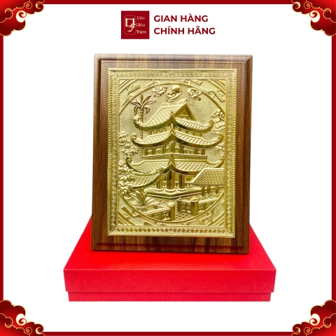 Tranh Đồng Chùa Keo Thái Bình ( 20x25cm ) - Cửu Diệu Thiên - CK001
