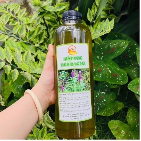 Mật Ong Hoa Bạc Hà Chai 1000ml
