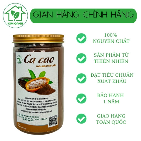Ca Cao Nguyên Chất Đăk Lăk - hộp 500gr