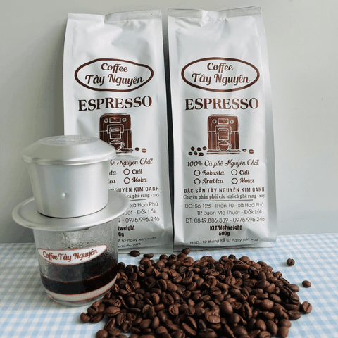 Cà phê nguyên chất ARABICA s18 chế biến khô - gói 500gr