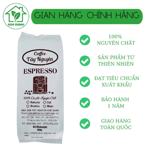 Cà Phê Nguyên Chất Tổng Hợp (  Arabica - Robusta - Culi ) gói 500gr