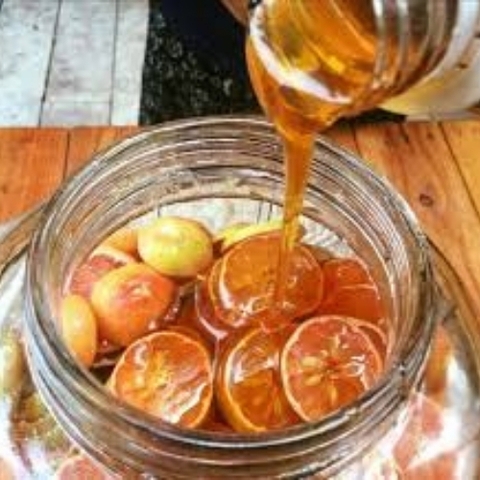 Chanh Đào Ngâm Mật Ong hũ 750ml