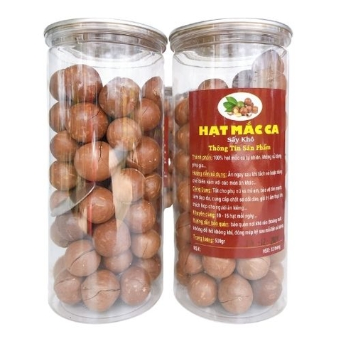 Hạt Mắc Ca Nứt Vỏ Đăk Lăk - hộp 500gr