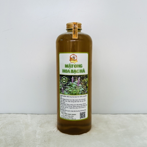 Mật Ong Hoa Bạc Hà Chai 1000ml