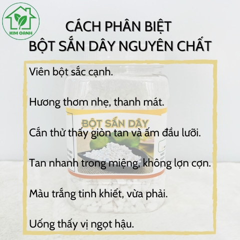 Bột Sắn Dây Nguyên Chất - Công Dụng  Bột Sắn Dây