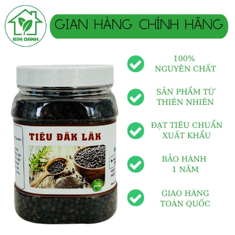 Tiêu Đen Siêu Cay Đăk Lăk - hộp 500gr