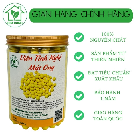 Viên Tinh Nghệ Mật Ong -hộp 500gr