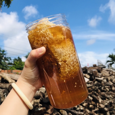 Mật Ong Hoa Cà Phê Nguyên Sáp - Hũ 1000ml
