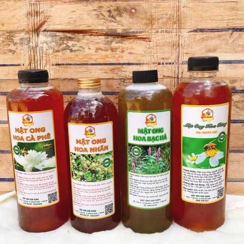 Mật Ong Hoa Nhãn - Chai 1000ml