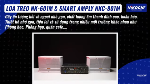Dàn âm thanh loa NKC-601 và Smart Ampli 801