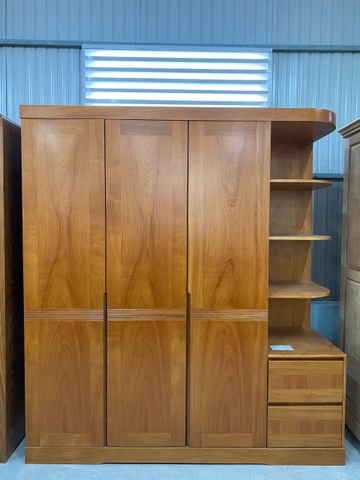 Tủ Quần Áo Kệ Gốc 3 Cánh Gỗ Bên