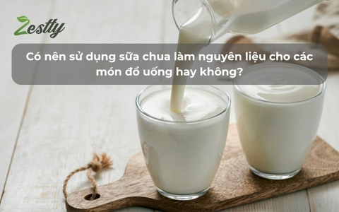 Có nên sử dụng sữa chua làm nguyên liệu cho các món đồ uống hay không? Nếu có thì phù hợp với các loại đồ uống nào?