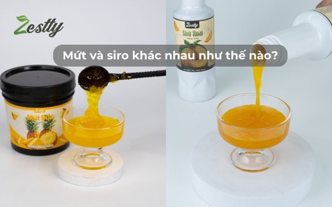 Mứt và siro khác nhau như thế nào?
