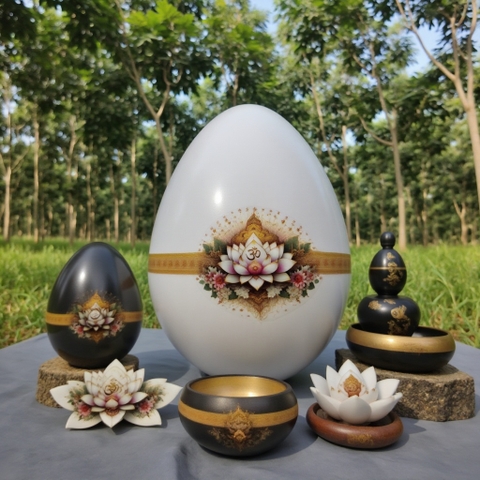 Trứng Phục Sinh White  Lutus