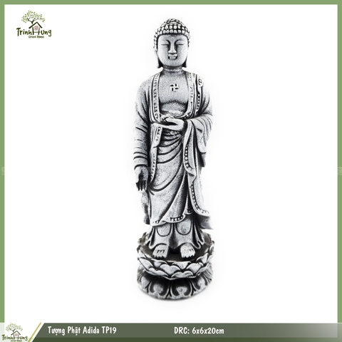 Tượng phật Adida đứng đài sen TP19
