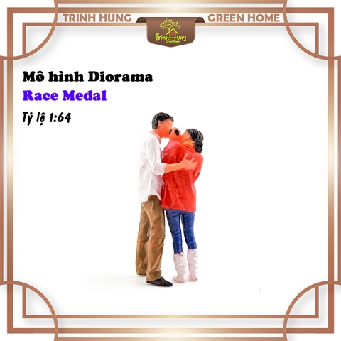 Mô hình Diorama - Race Medal 1:64 - gia đình (bản màu)