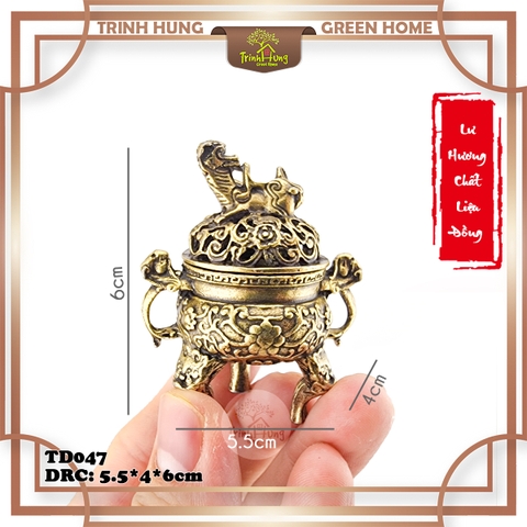 Lư hương chất liệu đồng