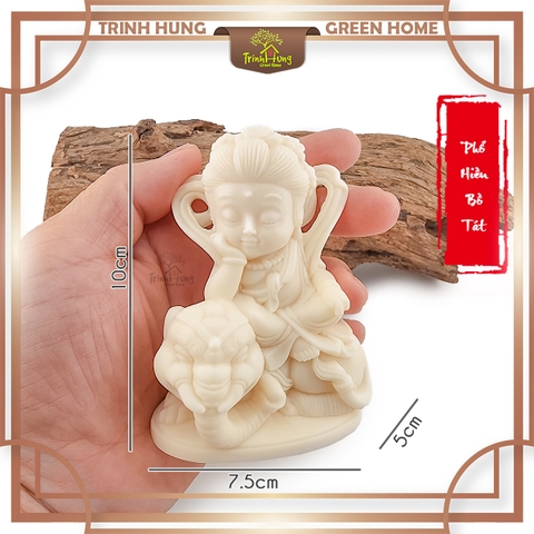 Tượng Phổ Hiền bồ tát chất liệu quả ngà QNV1946