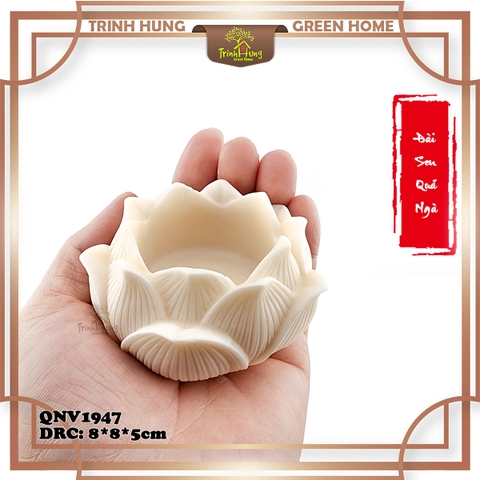 Đế sen chất liệu quả ngà QNV1947