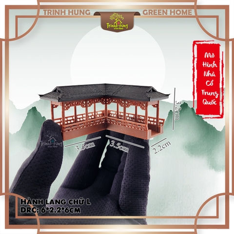Mô hình nhà cổ trung quốc - Hành lang chữ L