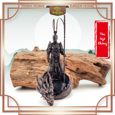 Tượng Tôn Ngộ Không bệ rồng phun nước in 3D