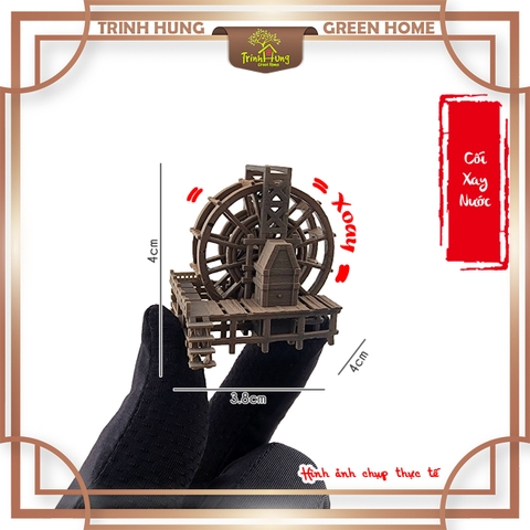 Mô hình nhà cổ trung quốc - cối xay nước