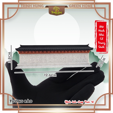 Mô hình nhà cổ trung quốc - tường rào