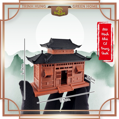 Mô hình nhà cổ trung quốc - nhà 2 cửa sổ