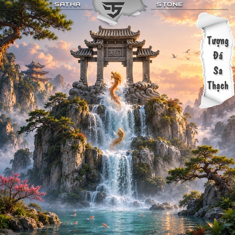 Tượng cổng tam quan đá sa thạch ST.PVN2685