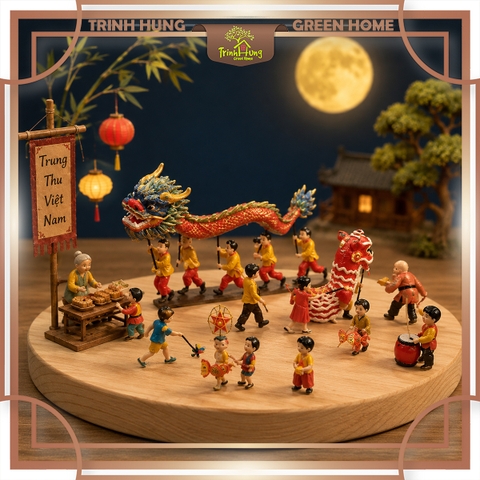Mô hình trung thu, lễ hội in 3D sắc nét - Diorama 1:87